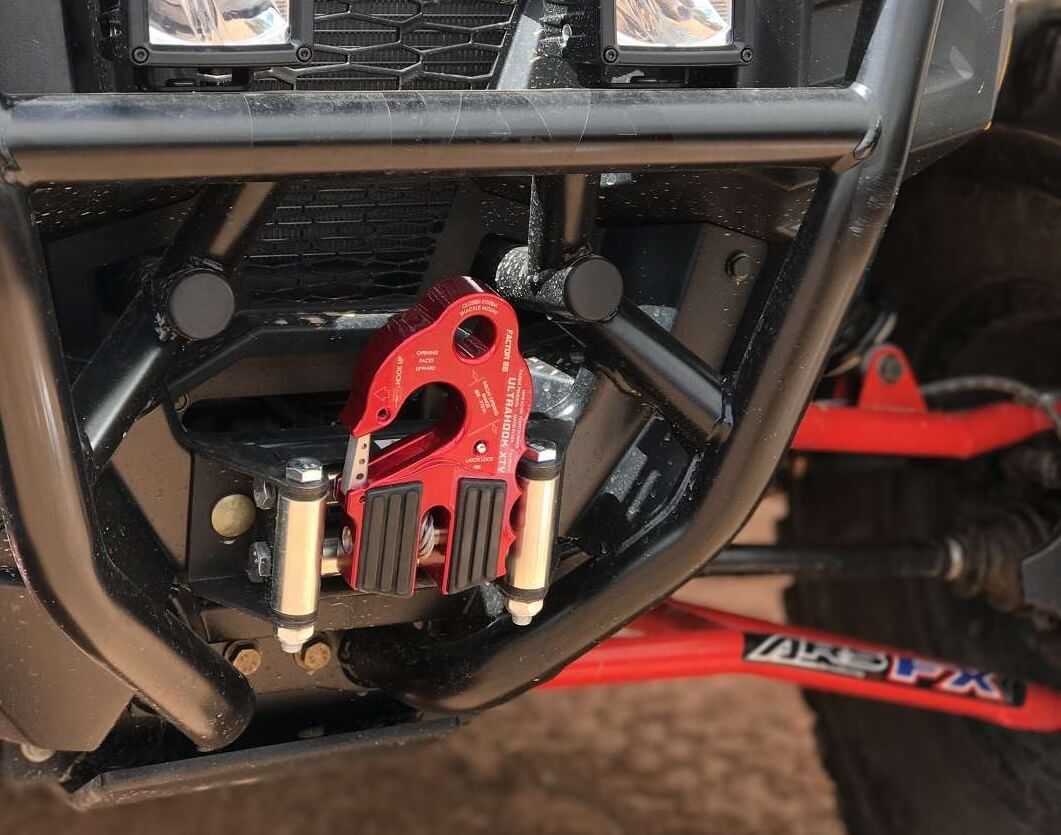 "FACTOR 55" ULTRAHOOK XTV WINCH HOOK WITH SHACKLE MOUNT, GRAY