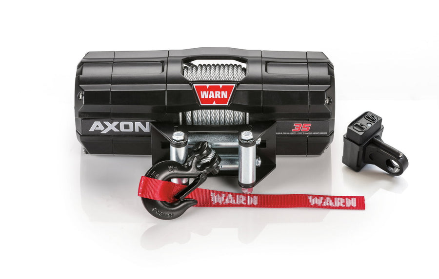 WARN AXON 35 Winch, 1588 kg (3500 lb) pulling force, with 15m steel rope