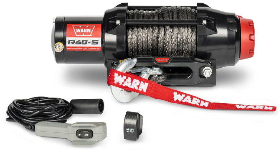 WARN Winch R60-S 2722kg Pulling Force, with 15m x 6.3mm Synthetic Rope