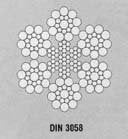 Stahlseil 15m x 4mm, MBK 9,29 kN mit Haken, Ende glatt, DC800