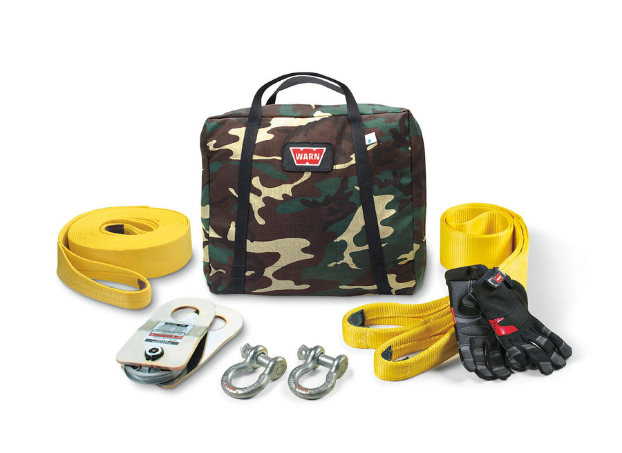 WARN Accessory Pouch, flecktarn, with contents