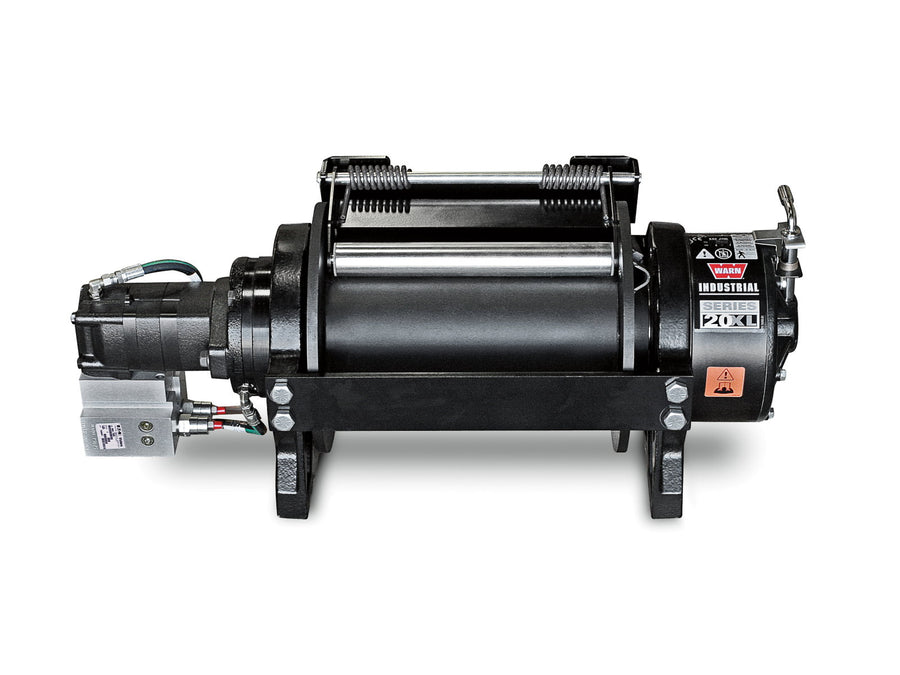 WARN Winch Series 20, hydraulic, 9.07to. -long drum-, mechanical freewheel