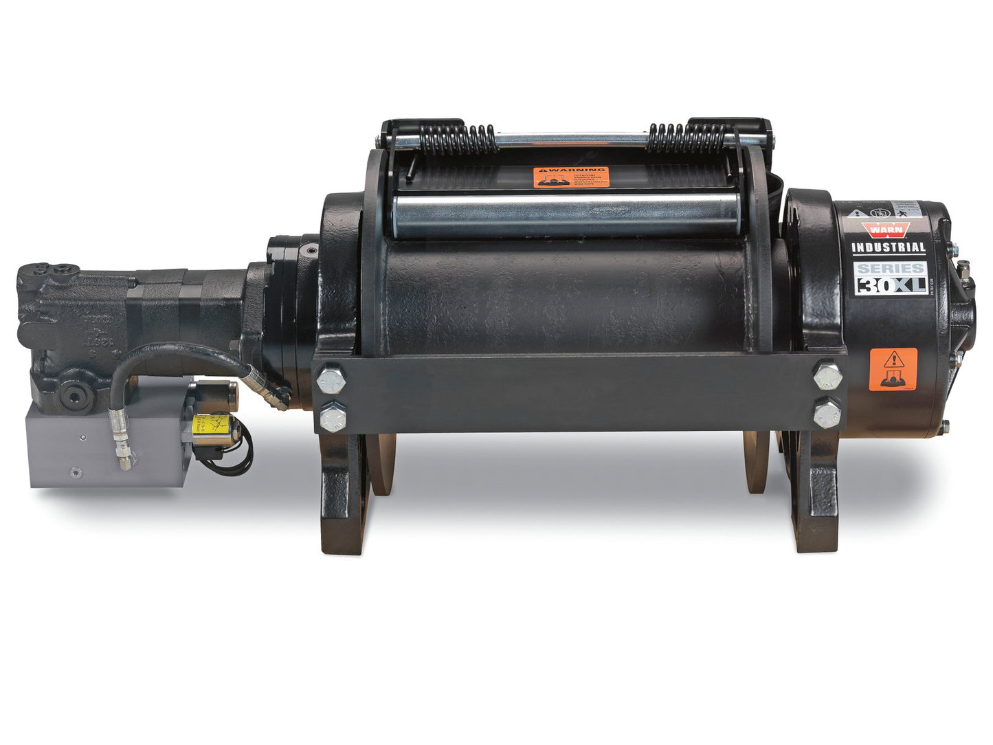 WARN Winde Serie 30 Hydraulik, 13,6 to. -lange Trommel, m. Luftfeilauf, 2-Gang