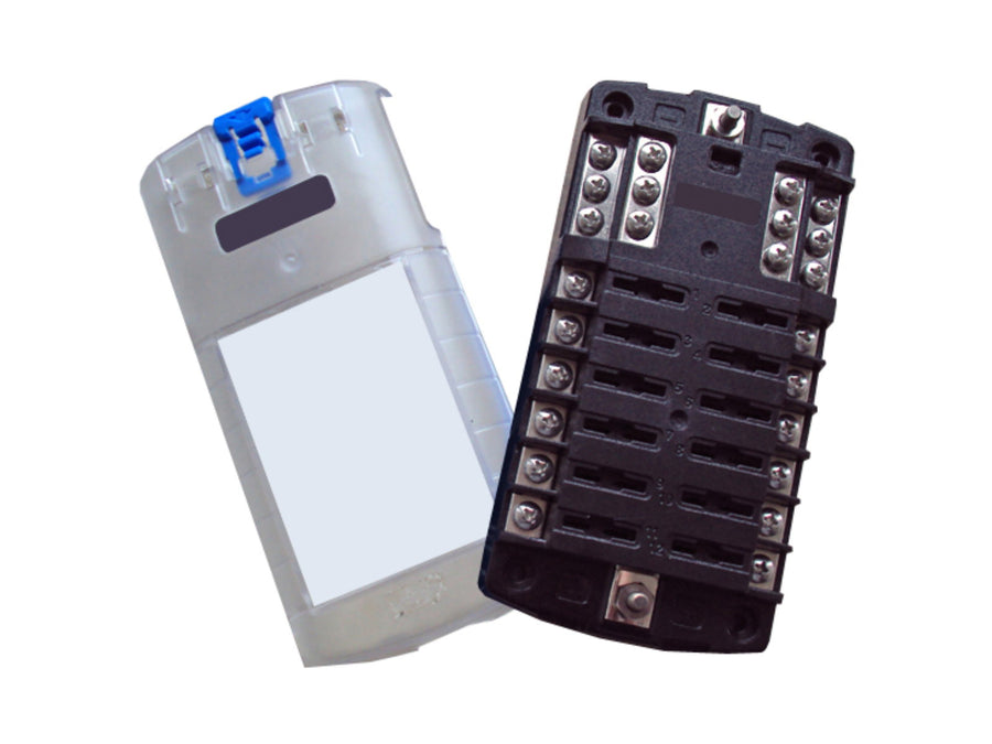 100A power distribution block for 12 blade fuses