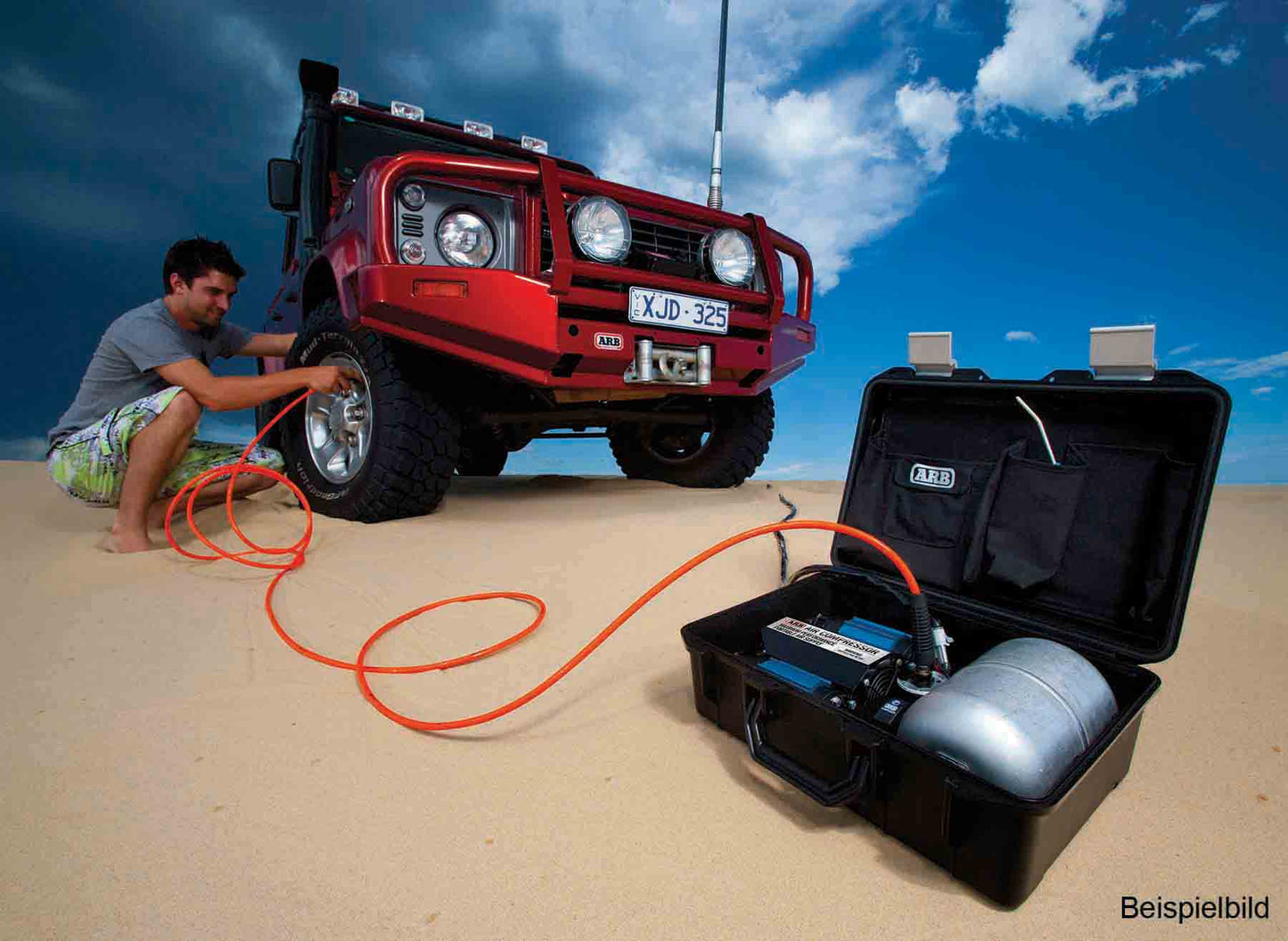 ARB twin compressor 12V, CKMTP12, including accessories, 6m hose and 4L tank