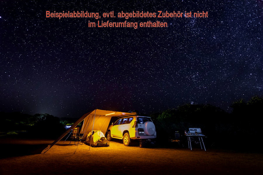 ARB Touring Awning with LED Aluminum Bar Hardshell 2500mm wide, 2500mm long