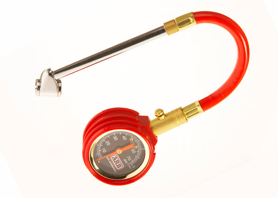 Tire pressure gauge 0-5 BAR, with PSI/BAR display
