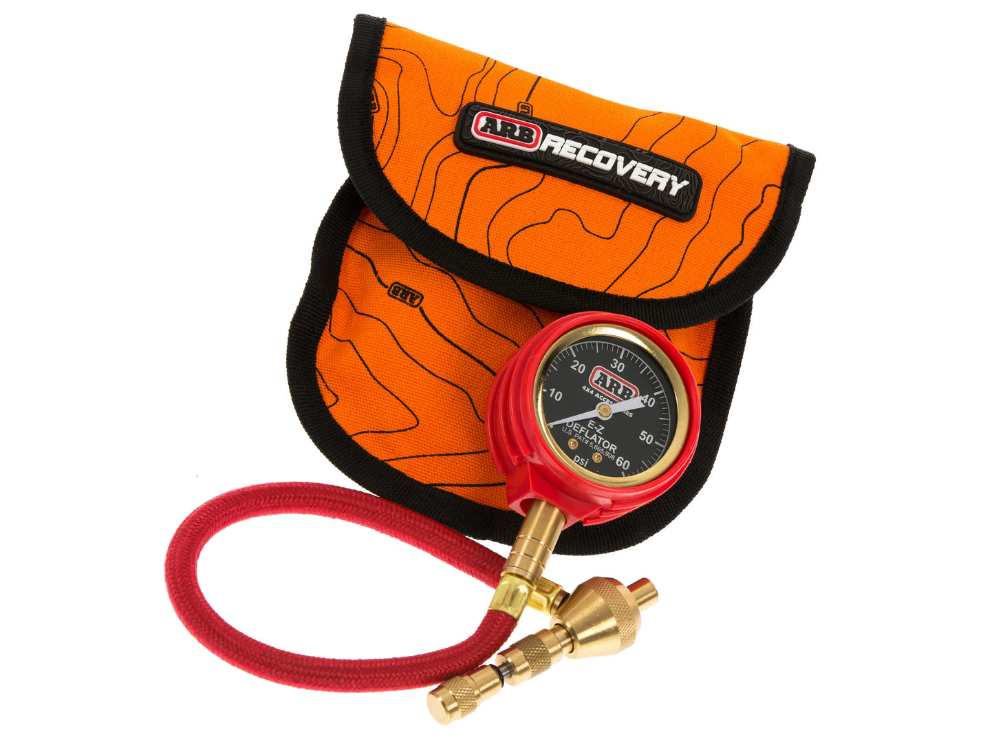 ARB tire pressure gauge with quick release function, display BAR / PSI, 0-4 Bar