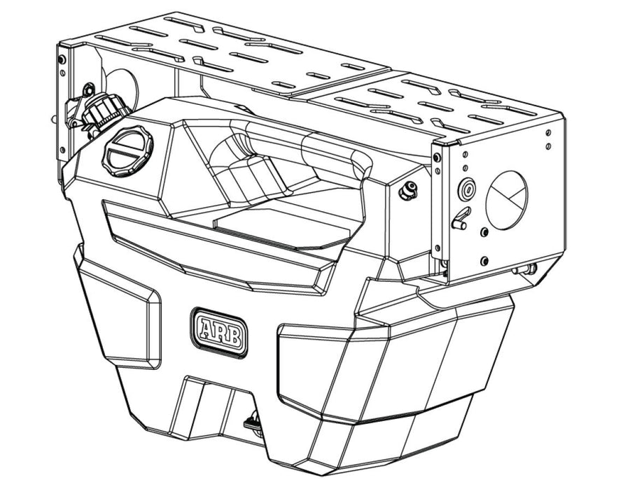 ARB Quick Release Bracket for Frontier Canister Wash Station & Diesel Canister