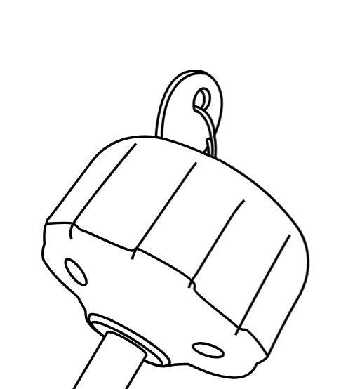 Rhino Rack Schloß für Schaufelhalter
