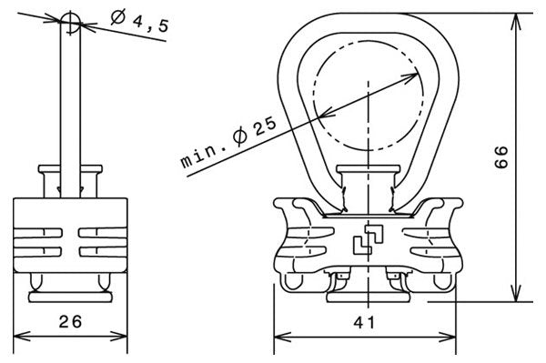Automotive Fitting mit Kunststoff Retainer, Belastbarkeit 500 daN