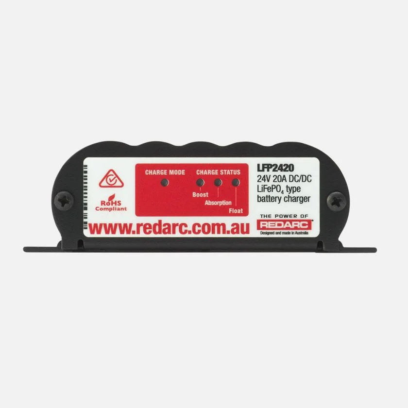 REDARC LFP2420, 24V 20A DC Battery Charger, f. Lithium Batterien