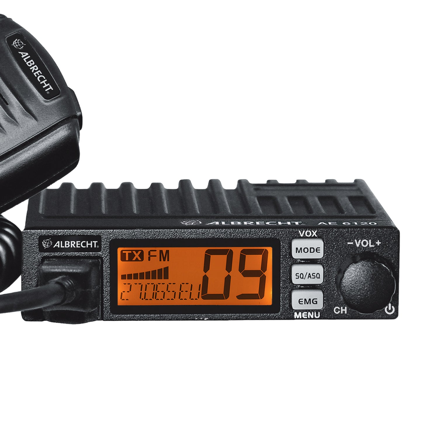 Albrecht AE 6120 VOX, Mini-CB radio, with 2 power cables