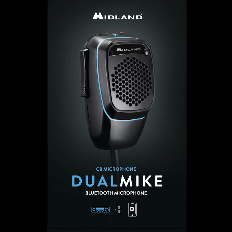 Midland Dual Mike 6 Pin, Bluetooth und CB Mikrofon
