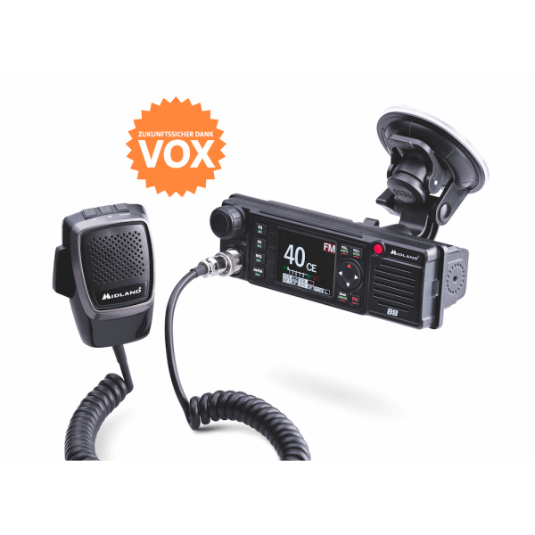 Midland M88 CB Radio AM / FM LCD Color 12V / 24V