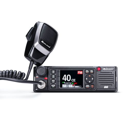 Midland M88 CB Radio AM / FM LCD Color 12V / 24V