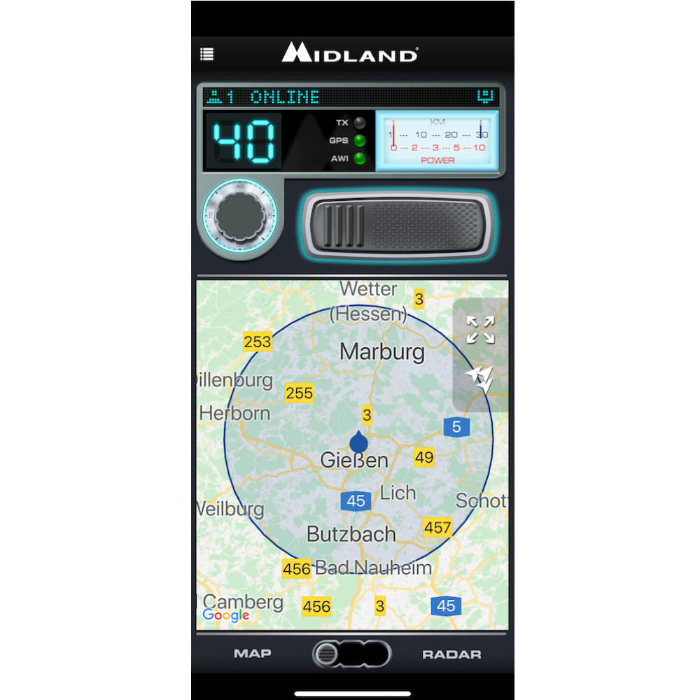 Midland Dual Mike 4 Pin V1, Bluetooth und CB Mikrofon