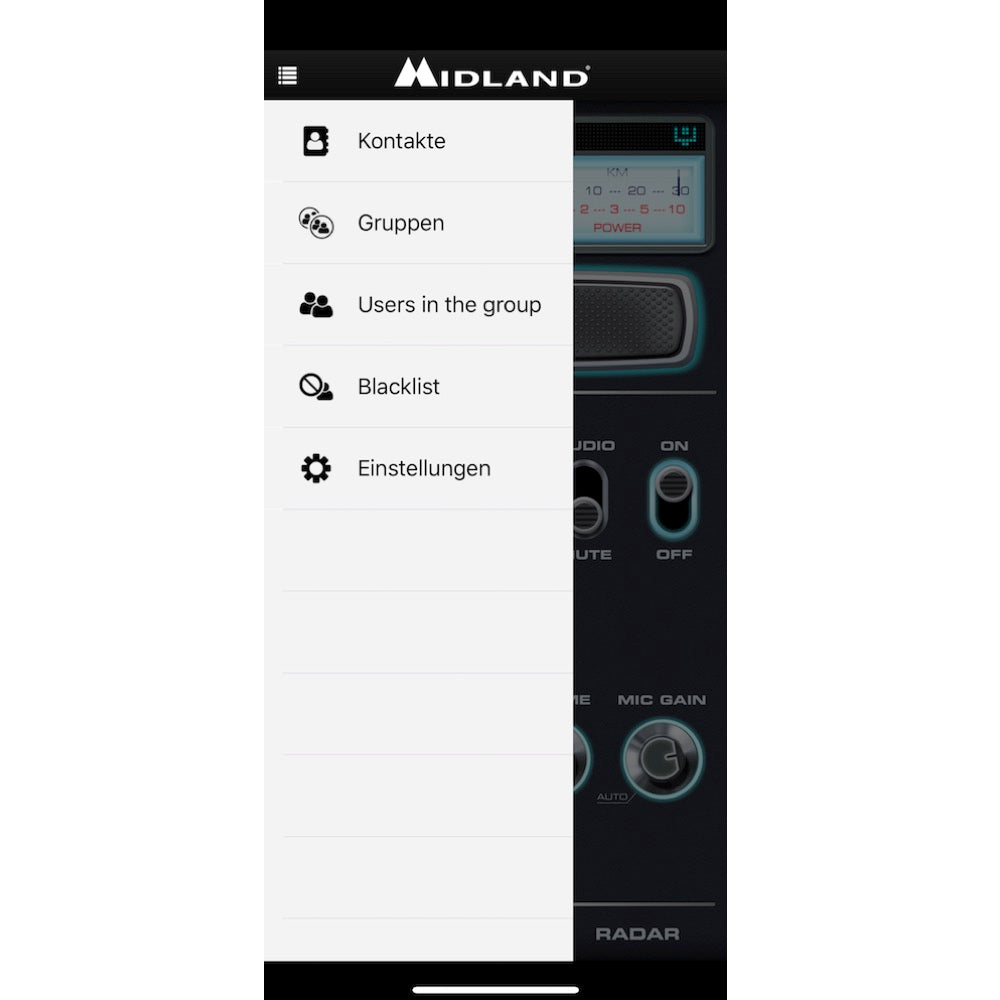 Midland Dual Mike 4 Pin V1, Bluetooth und CB Mikrofon