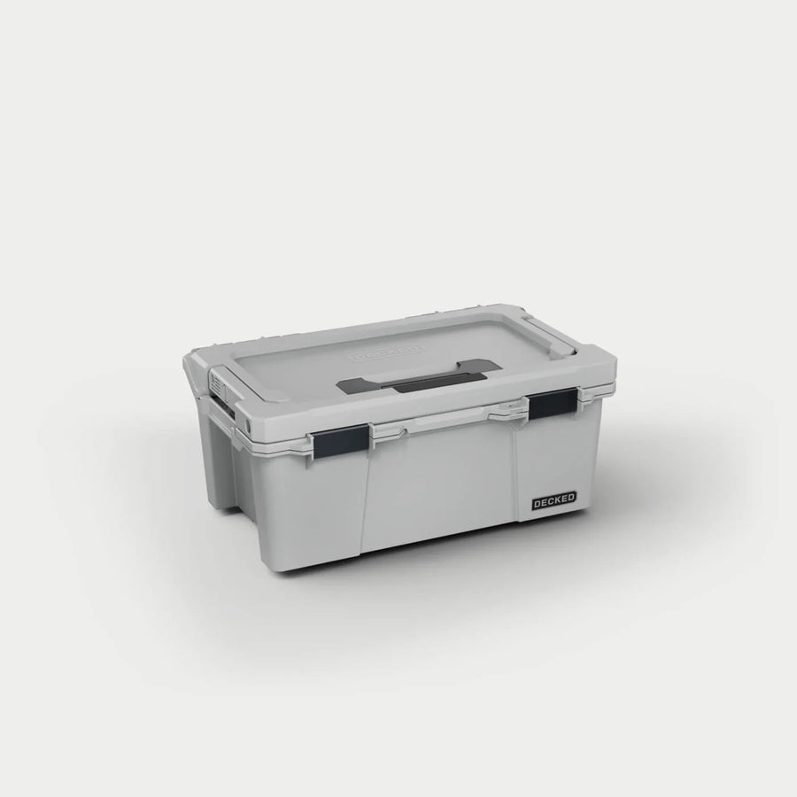 DECKED D-co Case - Sixer 16, Cool Gray with black latches