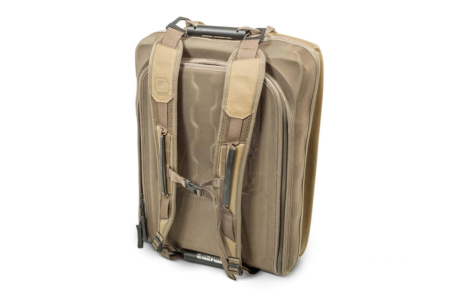DECKED D-Bag, Fitted Drawer Bag with Backpack Function, Tan
