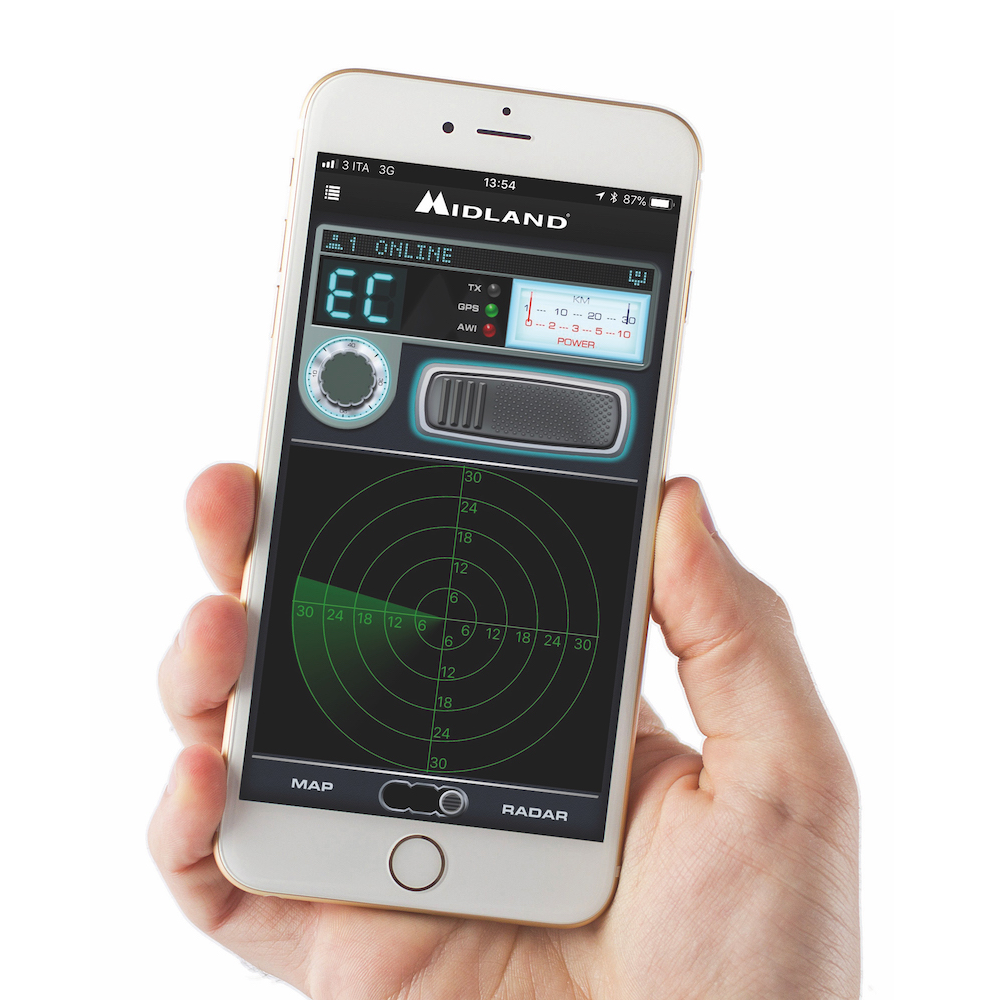Midland Dual Mike 6 Pin, Bluetooth und CB Mikrofon