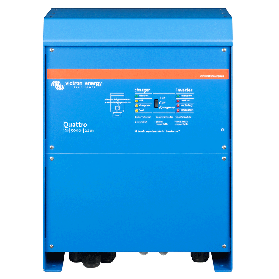 Victron Quattro 12/5000/220-100/100 Inverter 4000W and Charger