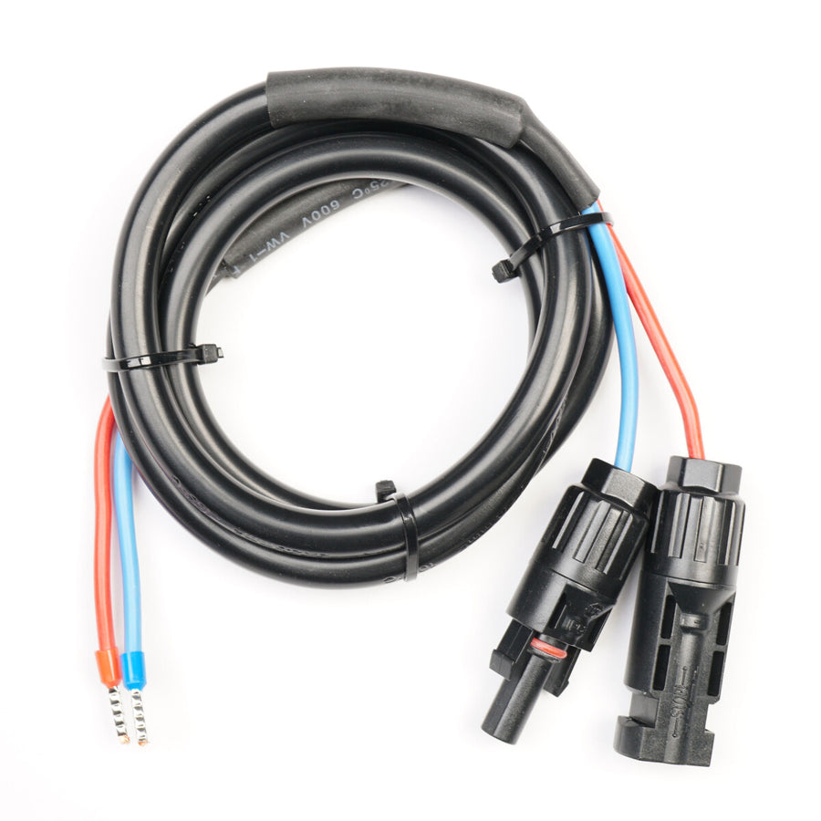 WATTSTUNDE® Anschlusskabel (2 x) 2,5 mm² Typ-MC4/Aderendhülse 1 m schwarz