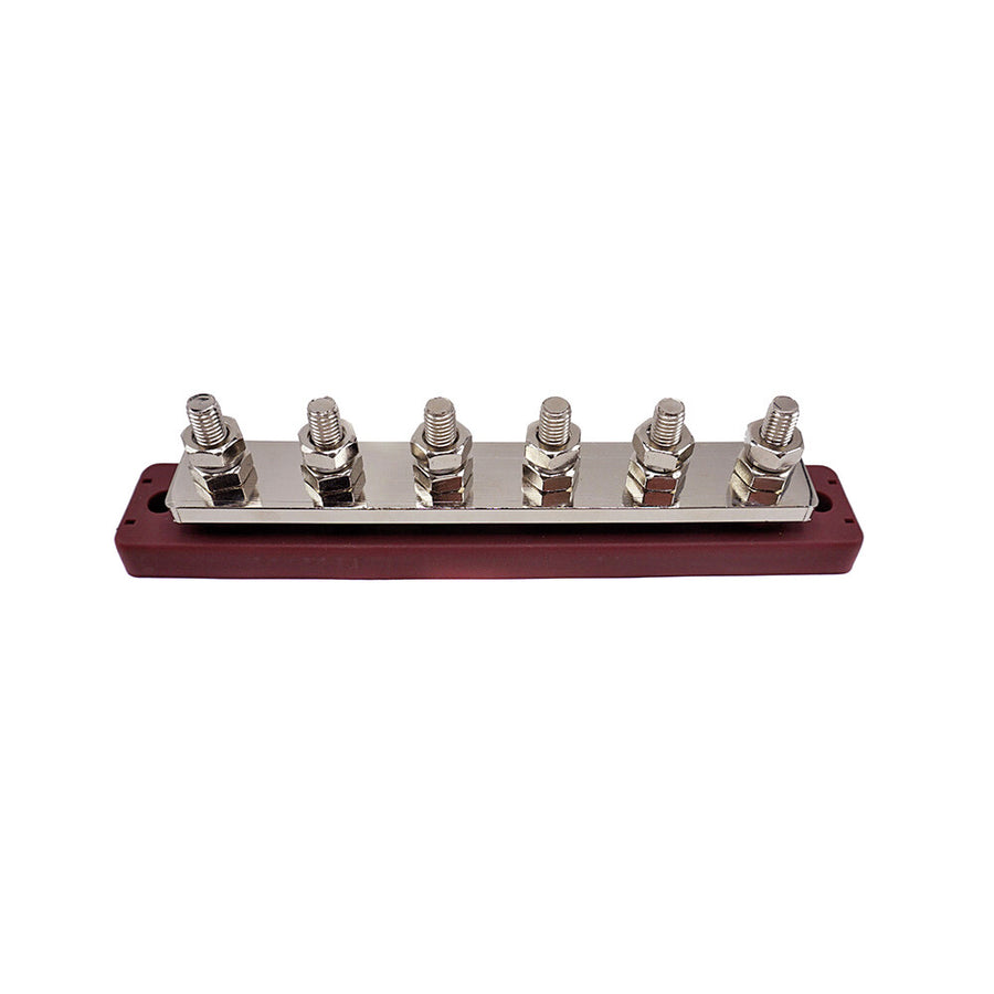 WATTSTUNDE® Busbar 6xM8 450 A / 70 V rot