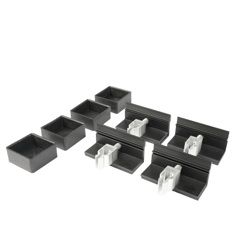 WATTSTUNDE® Hausdachhalterung Endklemmen + Kappen