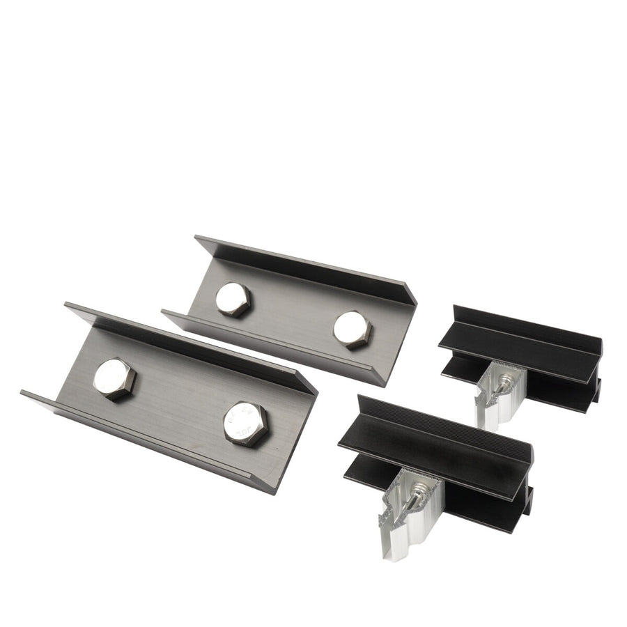 WATTSTUNDE® Roof Mounting System Mid Clamps + Connectors