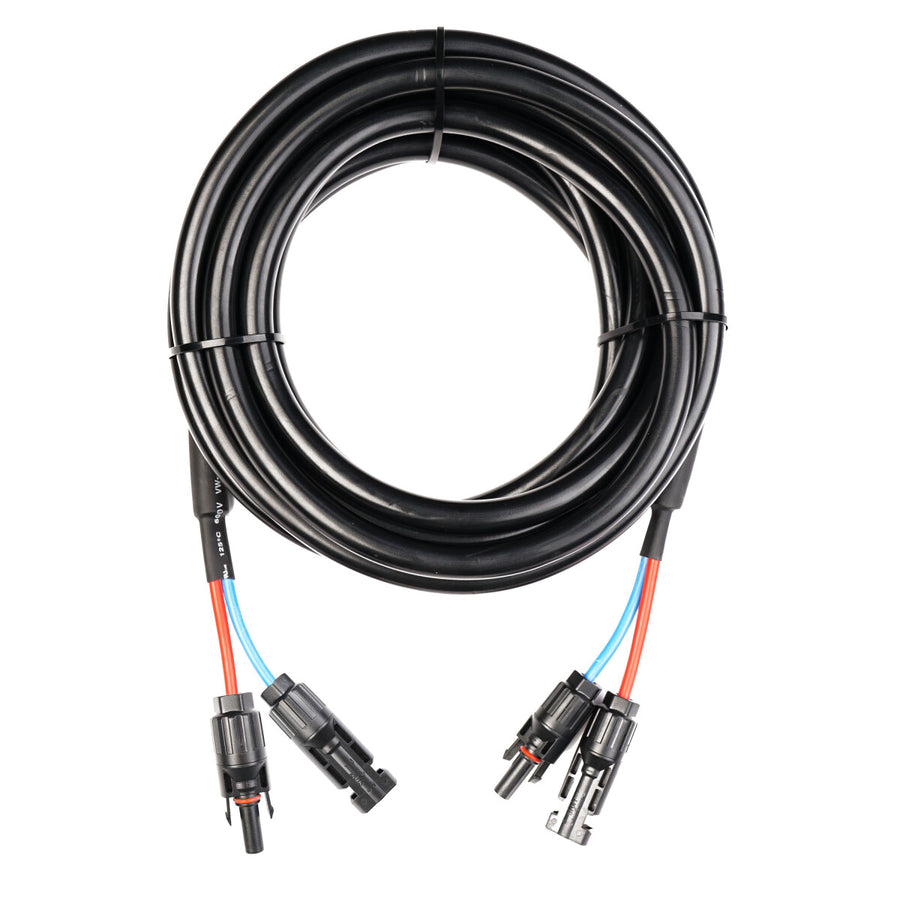 WATTSTUNDE® Extension Cable (2x) 6 mm² Type-MC4/Type-MC4 5 m black