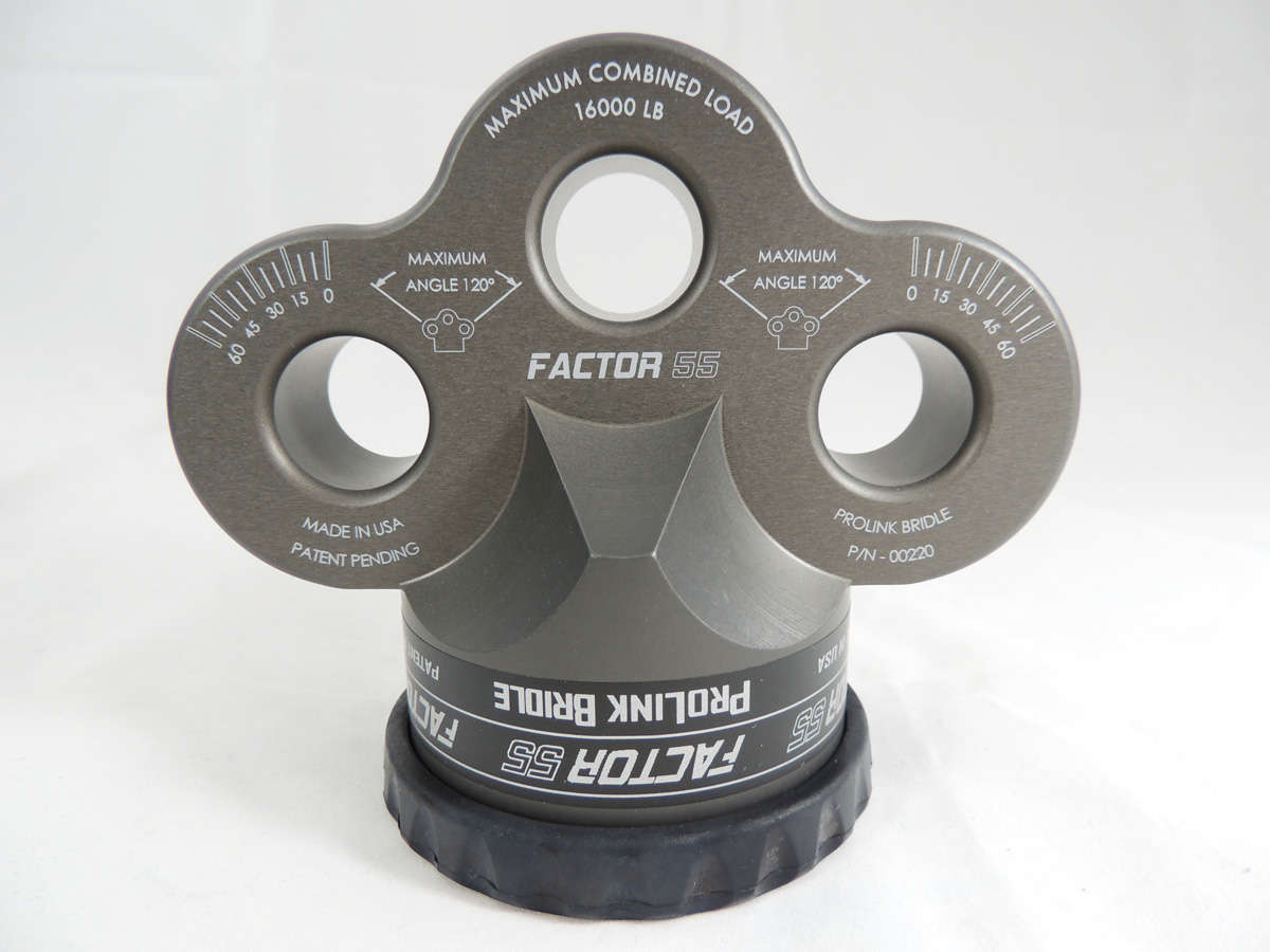 "FACTOR 55" PROLINK BRIDLE WINCH SHACKLE MOUNT, GRAY