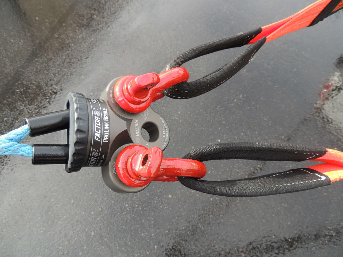 "FACTOR 55" PROLINK BRIDLE WINCH SHACKLE MOUNT, GRAY