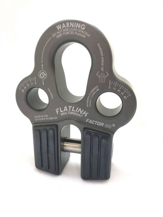 "FACTOR 55" FLATLINK MULTIMOUNT WINCH SHACKLE MOUNT, GRAY