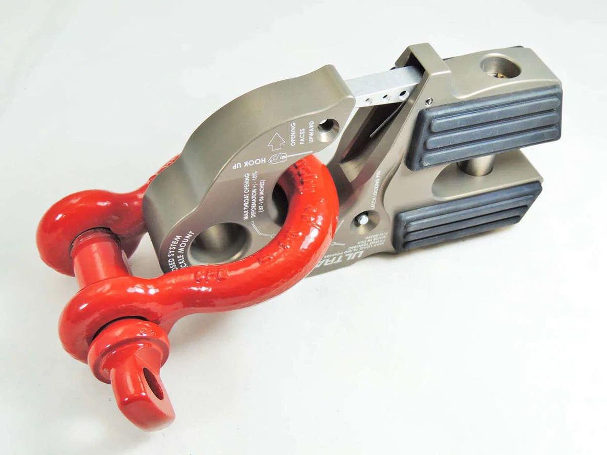 "FACTOR 55" ULTRAHOOK WINCH HOOK WITH SHACKLE MOUNT, ORANGE