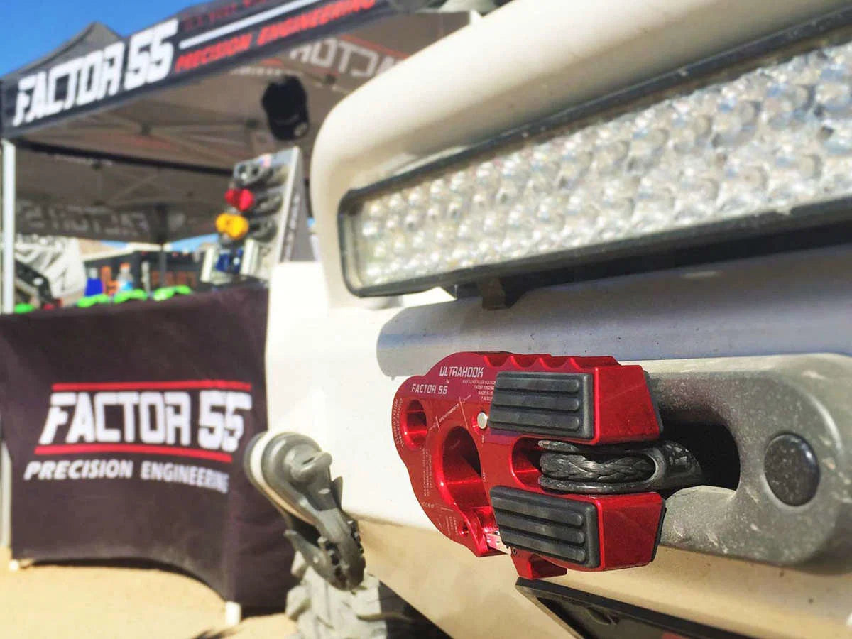 "FACTOR 55" ULTRAHOOK WINCH HOOK WITH SHACKLE MOUNT, ORANGE