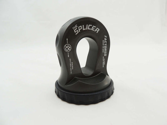 "FACTOR 55" SPLICER 3/8-1/2" SYNTHETIC ROPE SPLICE-ON SHACKLE MOUNT, GRAY