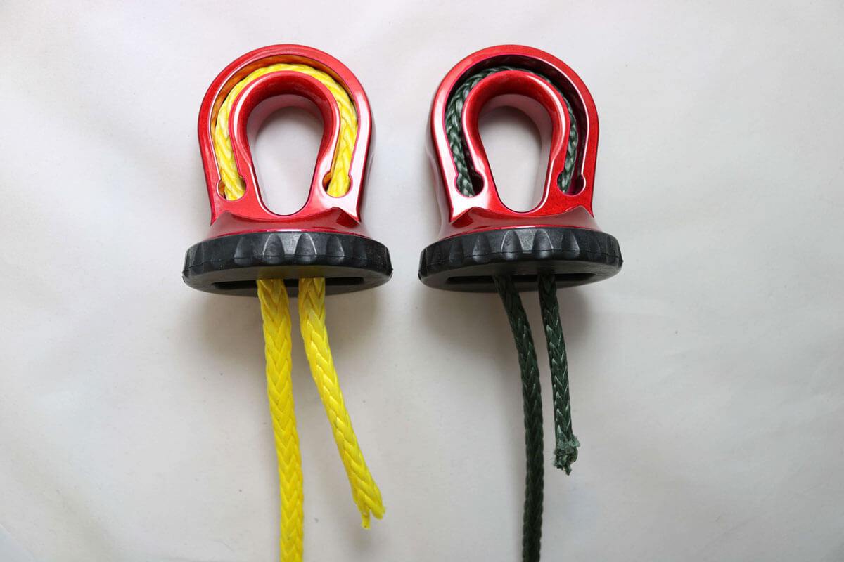 "FACTOR 55" SPLICER XTV 3/16-1/4" SYNTH. ROPE SPLICE-ON SHACKLE MOUNT, GRAY