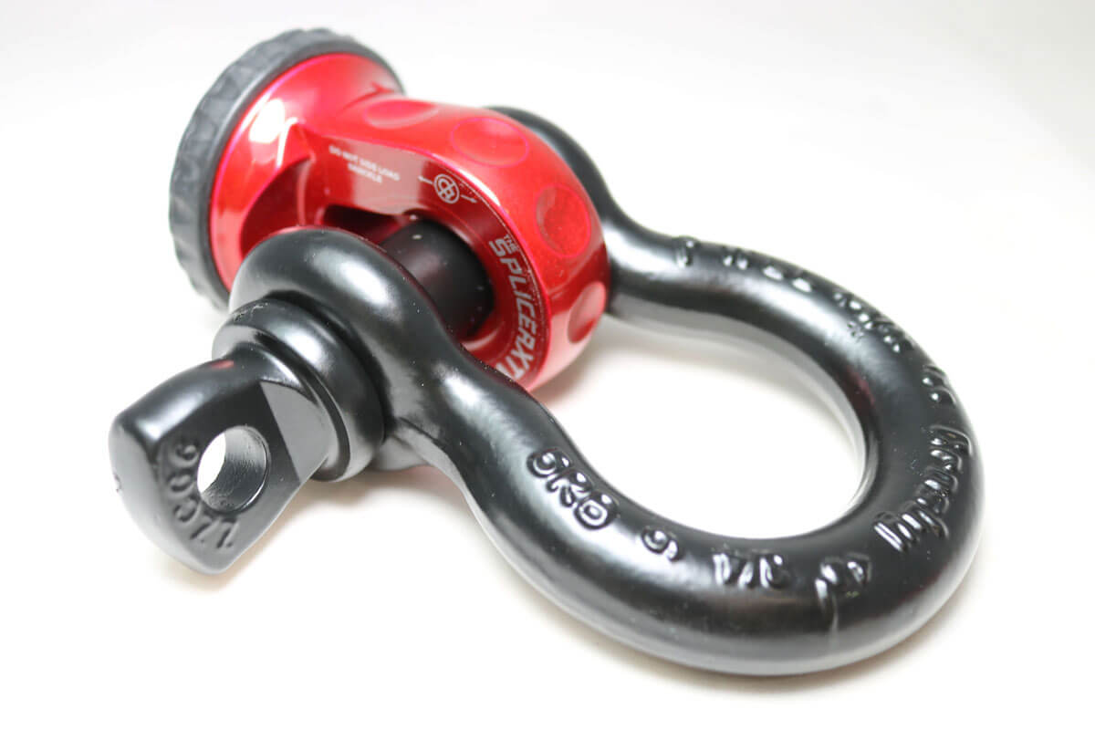 "FACTOR 55" SPLICER XTV 3/16-1/4" SYNTH. ROPE SPLICE-ON SHACKLE MOUNT, GRAY