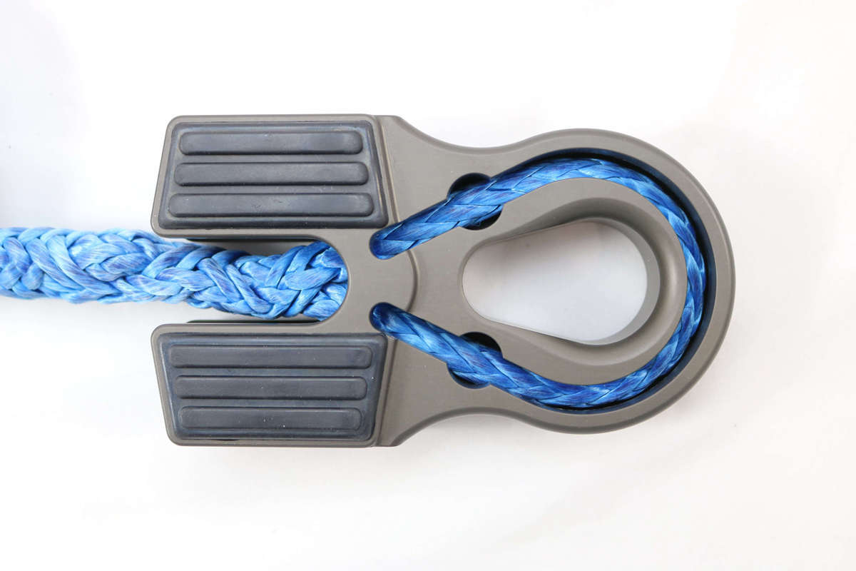 "FACTOR 55" FLAT SPLICER 3/8-1/2" SYNTH. ROPE SPLICE-ON SHACKLE MOUNT, GRAY