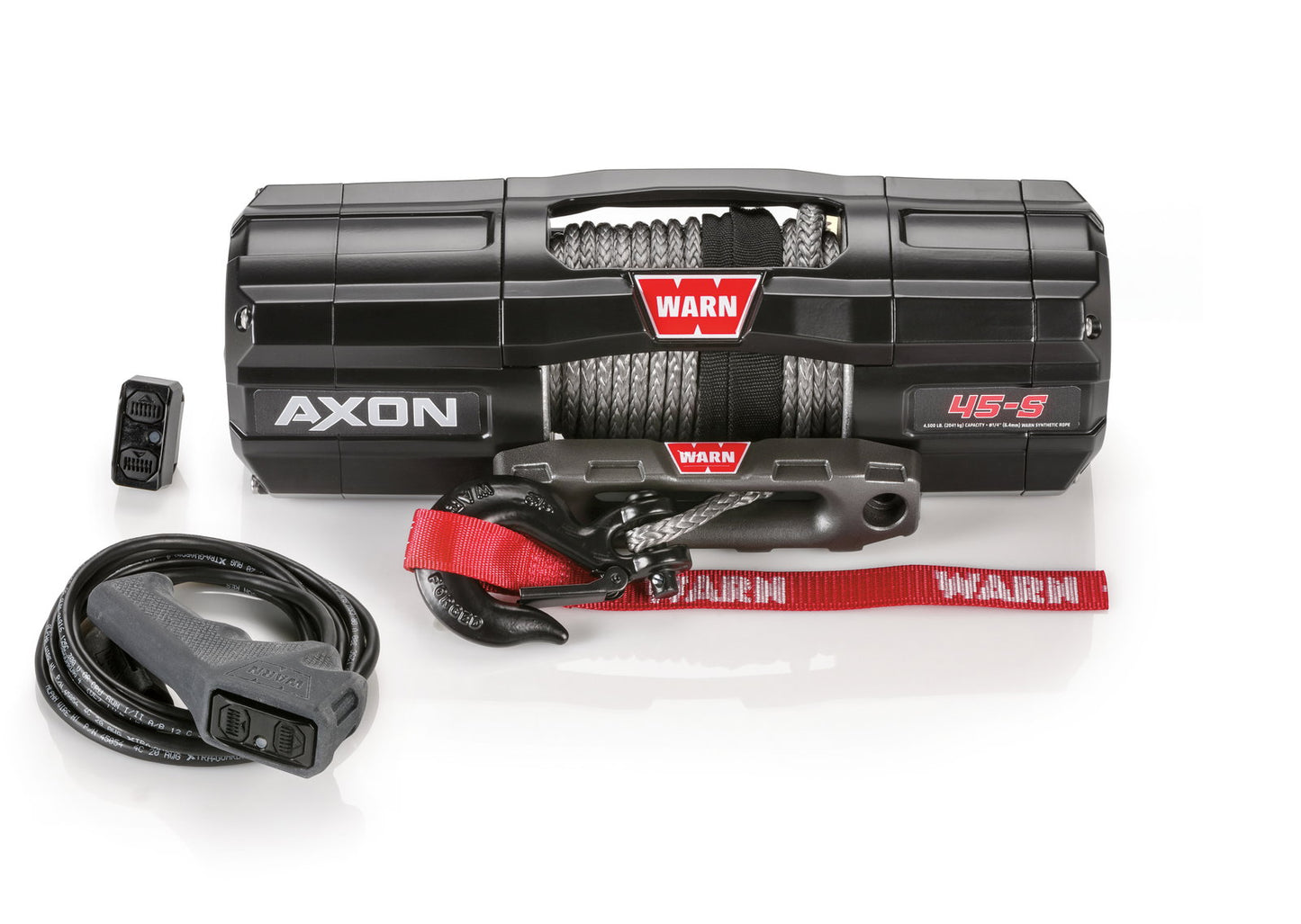 WARN Seilwinde AXON 45-S 2041 kg Zugkraft, mit 15m Synthetik Seil