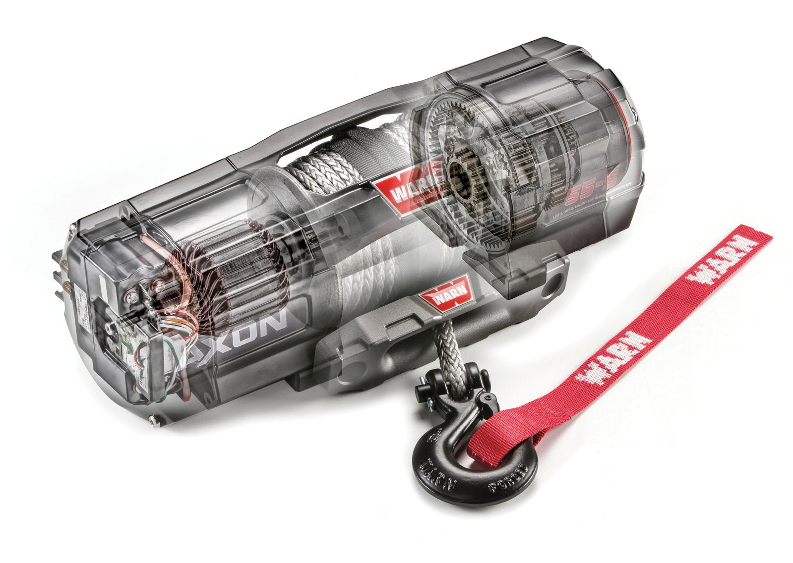 WARN Seilwinde AXON 45-S 2041 kg Zugkraft, mit 15m Synthetik Seil