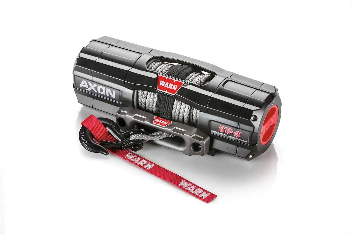 WARN Seilwinde AXON 55-S 2494 kg Zugkraft, mit 15m Synthetik Seil
