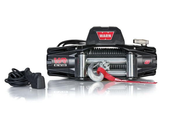CABLE WINCH WARN VR EVO 8 12V 3.629 KG PULLING FORCE, STEEL CABLE
