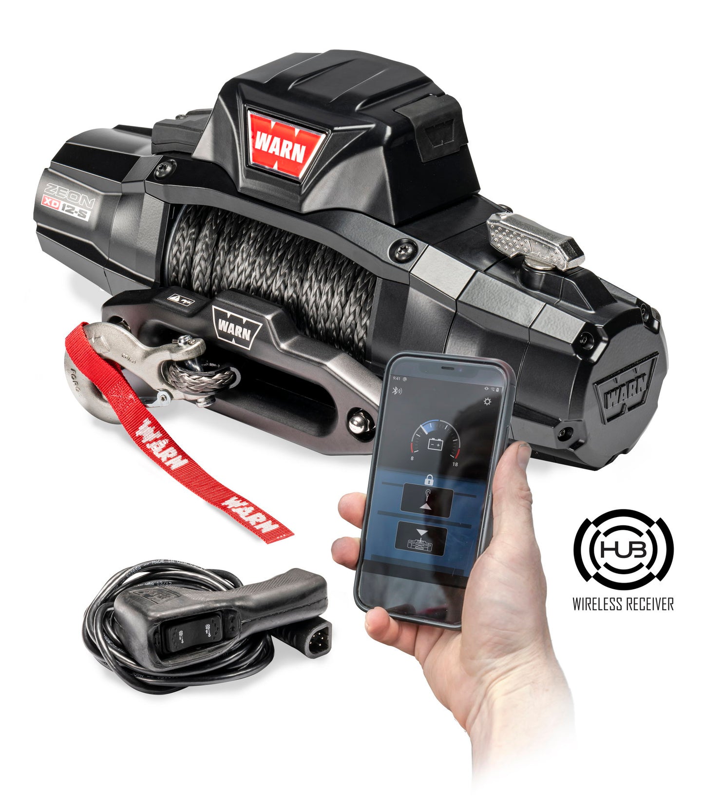 WARN Seilwinde ZEON XD 10 12V 4.535 kg Zugkraft inkl. Kunststoffseil