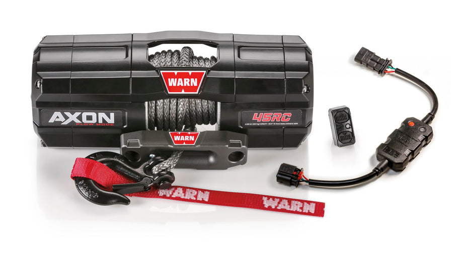 WARN Winch AXON 45-RC 2041 kg (4500 lb) pulling force, with 8m (26 ft) synthetic rope