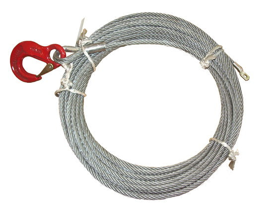 Stahlseil 38m x 8mm mit 3,2 to Haken MBK 44,84 KN