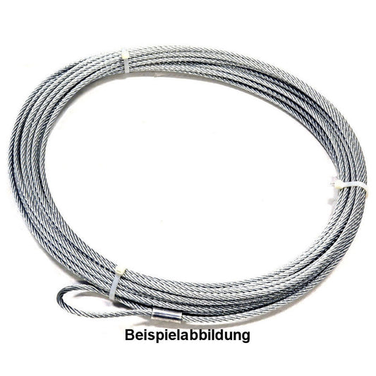 Stahlseil 70m x 14mm für SERIE 20 lange Trommel, MBK 181,0 kN, Ende glatt,