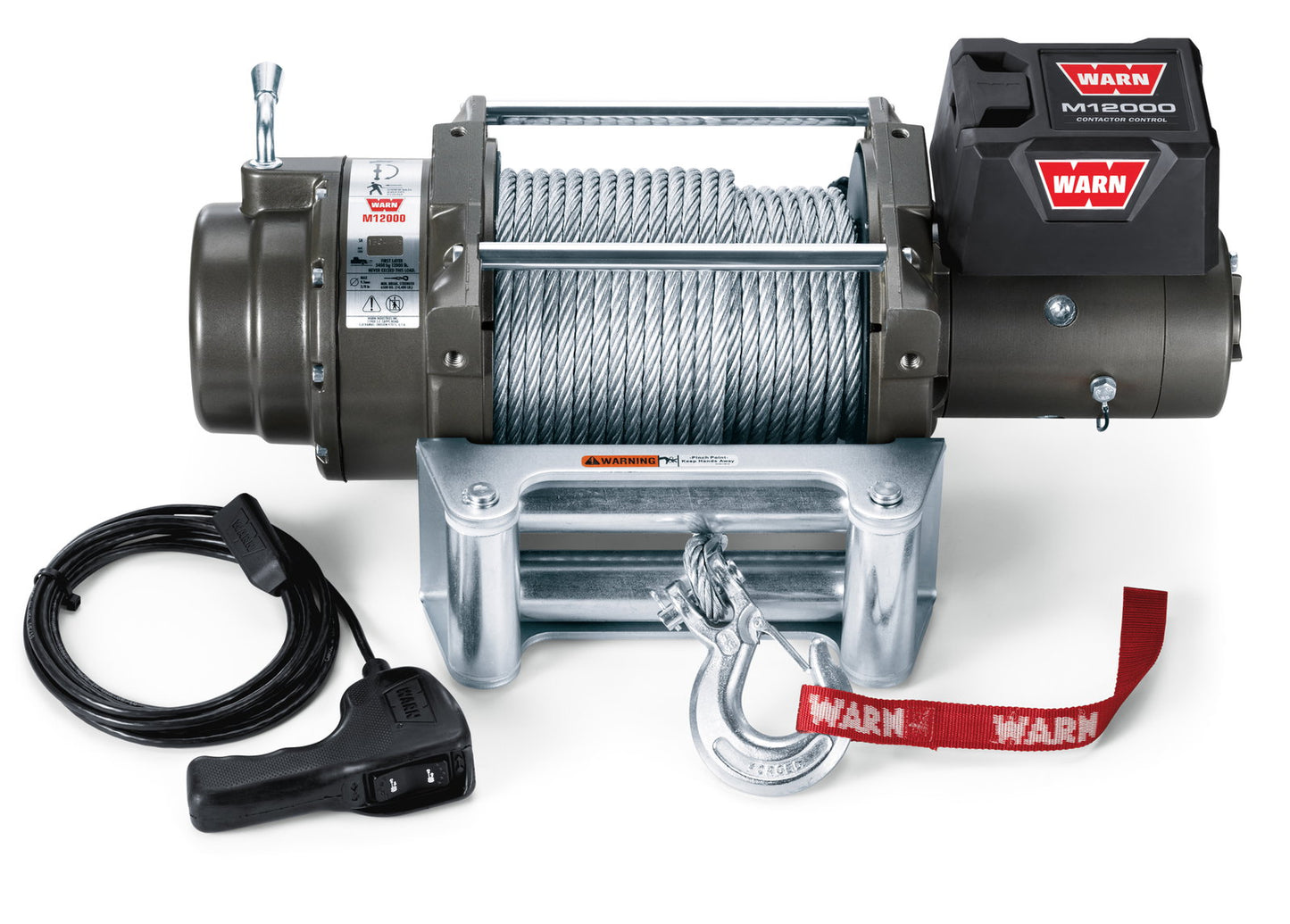 WARN Seilwinde M12000 12-V 5.440 kg Zugkraft