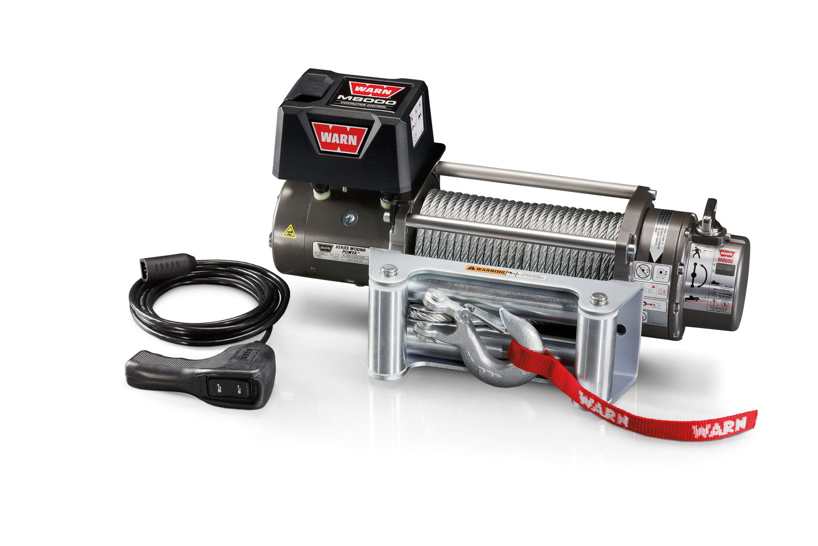 WARN Seilwinde M8000 12V 3.630 kg Zugkraft